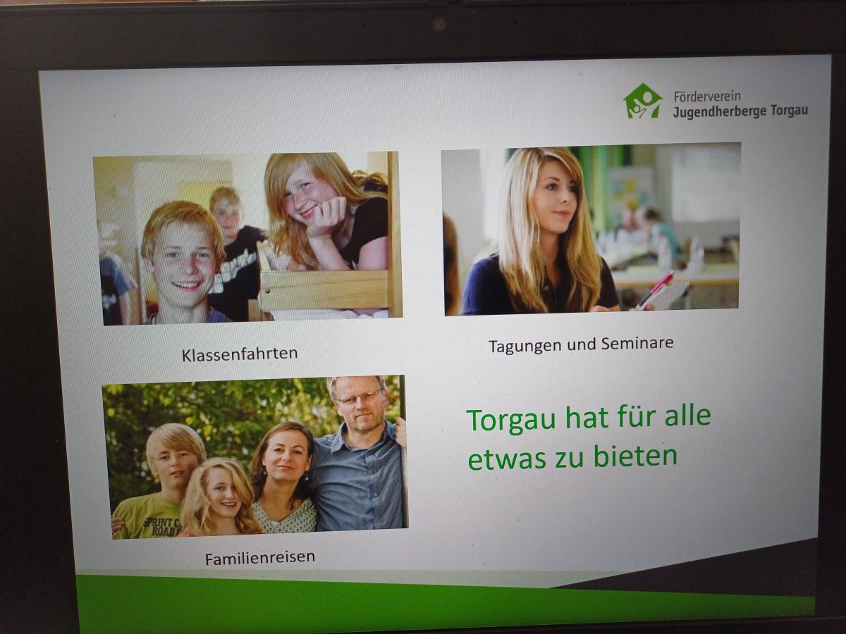 Ein Screenshot aus unserer ersten Homepage